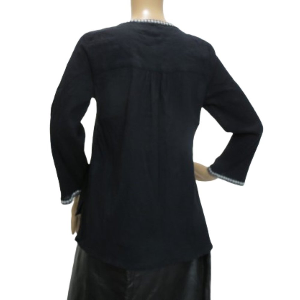 People Long Sleeve Boho Embroidered Shirt - Picture 5 of 6